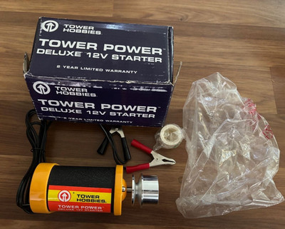 NEW TOWER HOBBIES  TOWER POWER DELUXE 12 VOLT STARTER