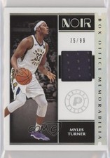 2019-20 Panini Noir Box Office Memorabilia 35/99 Myles Turner #BM-MTU 9l4