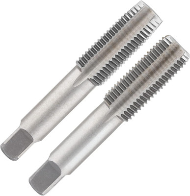 2Pcs M18X1.5 Tap, M18 Metric Thread Tap Right Hand Thread Tapping Tool, HSS Thre