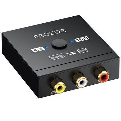 RCA to HDMI Converter AV to HDMI Adapter 4:3 to 16:9 Mini Converter Box 1080P