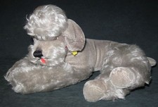 Steiff Snobby the Poodle Laying Down Plush Dog no. 2335.1 Not Jointed
