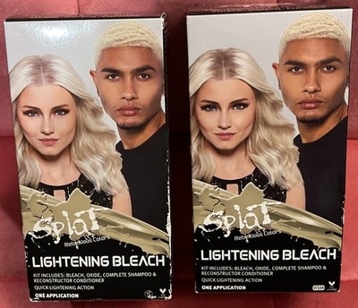 Lot Of 2 Boxes Splat Lightening Bleach; Vegan, Cruelty Free; 1 Application Each