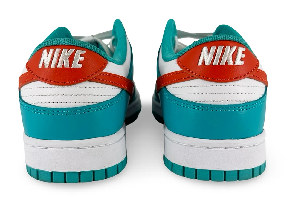 Talla 10.5 - Nike Dunk Low Miami Dolphins DV0833-102 Usado Foto 4 de 4