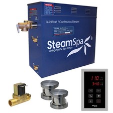 SteamSpa OAT1200-A Oasis 12 KW QuickStart Steam Bath Generator - Nickel