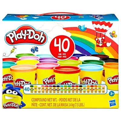 Play-Doh 85g Dosen Fantastic 40er Pack Bulk Modelliermasse Kinder Bastelset