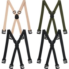 4 Pack Hidden Suspenders Adjustable Under The Shirt Suspenders for Men Clothing