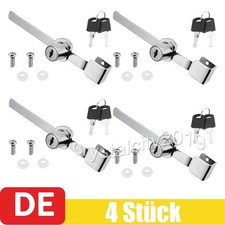 4 x Zahnstangenschloss Vitrinenschloss Scheibenschloss Möbelschloss