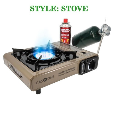#ad Gas One GS 3400P Dual Fuel Propane Butane Patented Camping Stove Emergency Kit $32.99