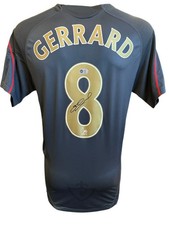 STEVEN GERRARD SIGNED LIVERPOOL FC 2009/10 AWAY SHIRT (ACG CERT AG135930)