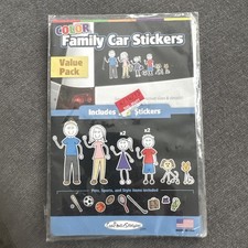 Cool Family Color Car Stickers 1 Pack Of 18 Different Stickers Usa New Cool Family Color Car Stickers 1 Pack Of 18 Different Stickers Usa New