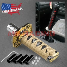 Samurai Sword Gold Black Shift Knob Shifter Alloy Katana Adapters Universal 10cm