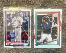 Roman Anthony  Lot of 2 Different Red Sox Rookie Cards Bowman Prospects Donruss