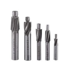 5pcs Counterbore Set High-Speed Steel M3-M8 4 Flutes 3mm; 4mm; 5mm; 6mm; 8mm
