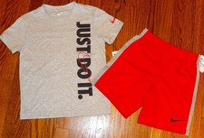 NIKE SPORT AUTHENTIC TODDLERS BOYS ORIGINAL BRAND NEW 2Pc SHORTS SET Size 6, NWT