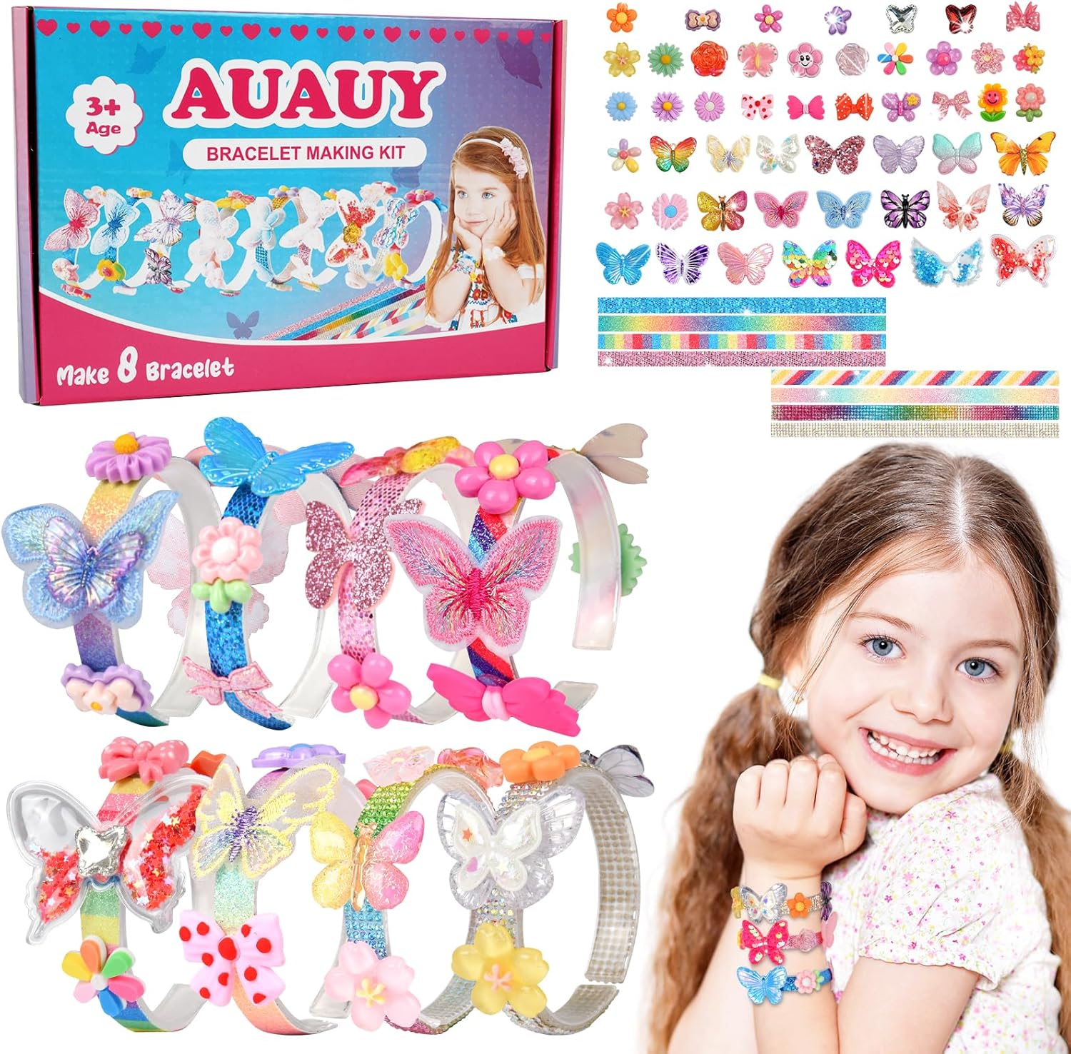 Friendship Bracelet Making Kit for Girls| Fashion DIY Craft Kits for Girls| Girl