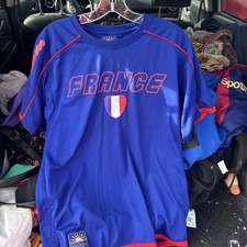 Vintage France Nations Of Football 2008 Blue 08 Team Soccer Jersey Men's L