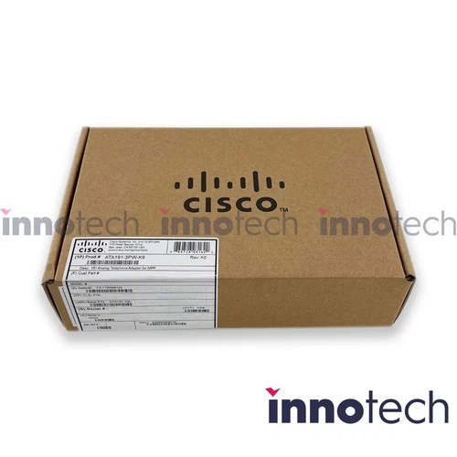 Cisco ATA191 ATA191-3PW-K9 Multiplatform Analog Telephone Adapter New Sealed