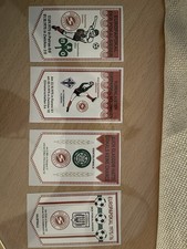 Sachsenring Zwickau, 4 x Aufkleber, Europapokal 1975/76, EC II Pokalsieger-Cup