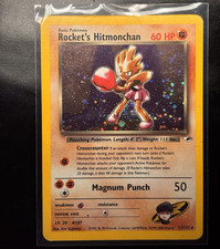 TCG Rocket's Hitmonchan Gym Heroes 11/132 Holo Rare 2000 English massive swirl on eBay