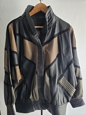 Rare Vintage Yves Saint Laurent Patchwork Leather Batwing Jacket 80s YSL Paris