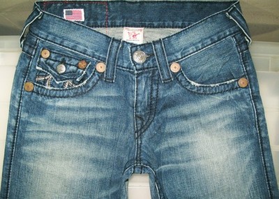 HOT USA Men TRUE RELIGION BILLY RAINBOW BOOTCUT Denim Jeans 28 x34