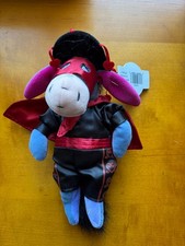Disney Parks Disneyland Resort Eeyore 9" Valentine Bean Bag Plush 2001 Pooh