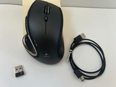 Logitech Performance MX Darkfield Wireless Mouse, Receiver, Cable, Battery Black