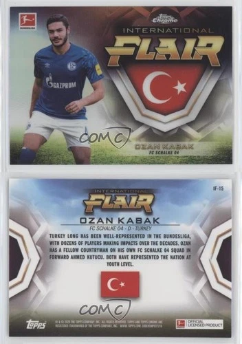 2019-20 Topps Chrome Bundesliga International Flair Ozan Kabak #IF-15 Rookie RC