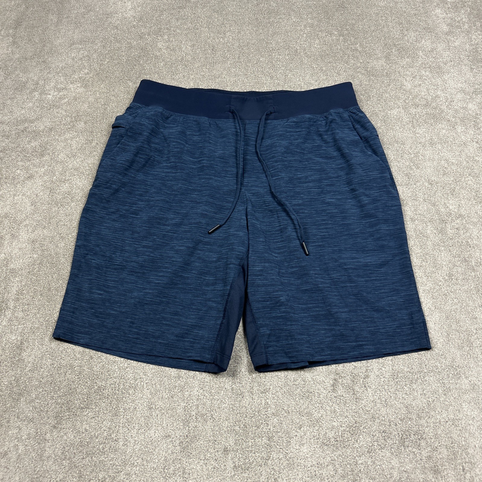 Lululemon T.H.E. Mens Shorts Linerless 9” Inseam Blue Size Large Gym Running