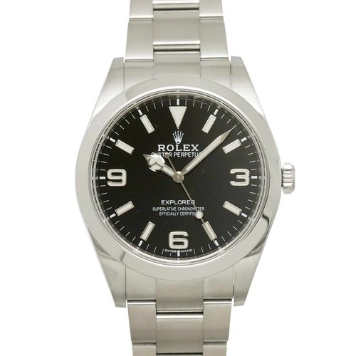 ROLEX Explorer I 214270 Serial Random Automatic Black Dial Men...