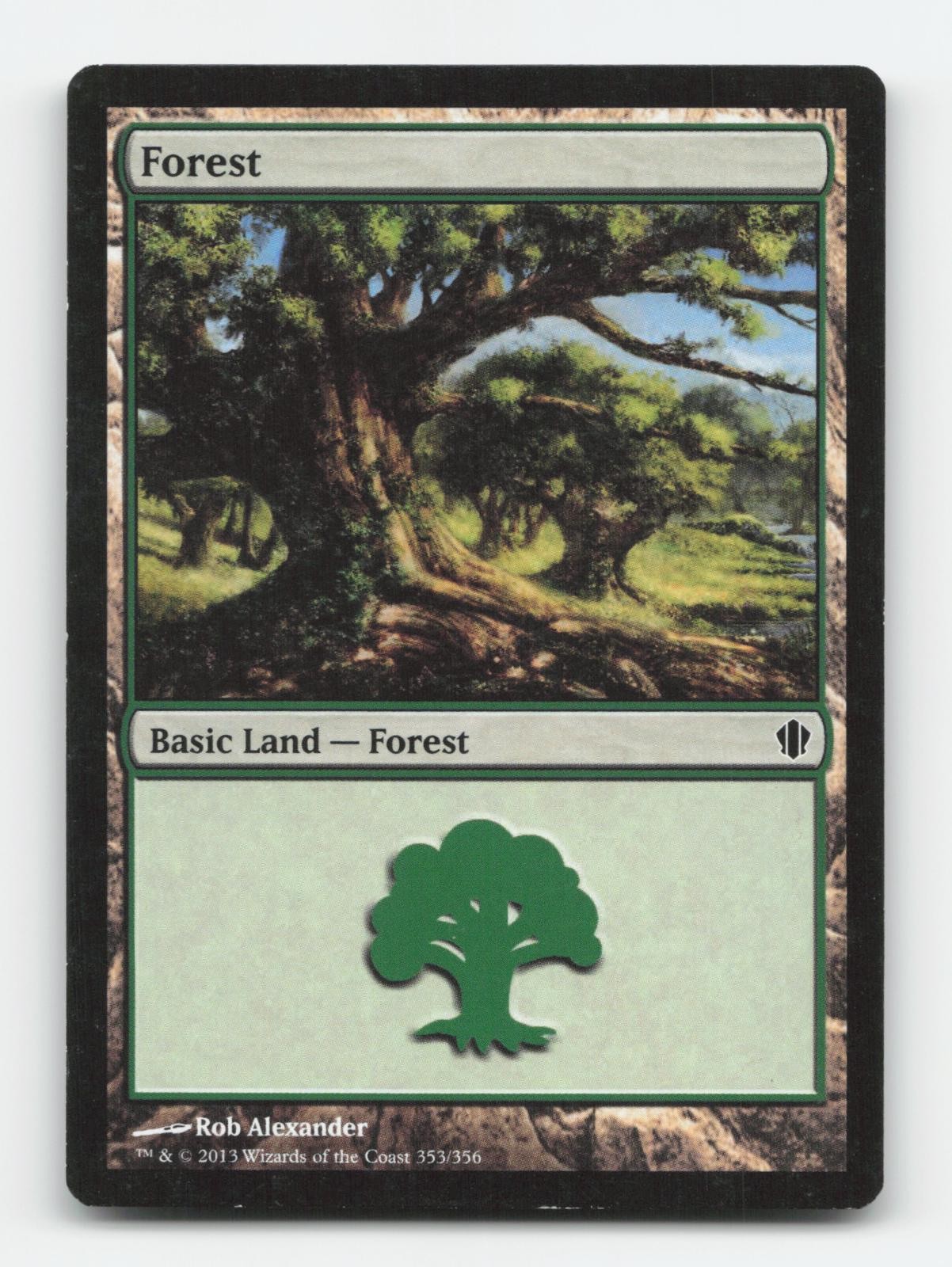 Forest (353) 353 Land Commander 2013 MTG Near Mint