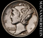 1937-D Silver Mercury Dime - Scarce  Better Date  No Reserve  #L5778
