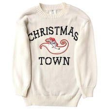 Boys White Nightmare Before Christmas Zero Holiday Sweater