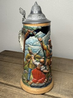Vintage German Beer Stein 10 1/4”