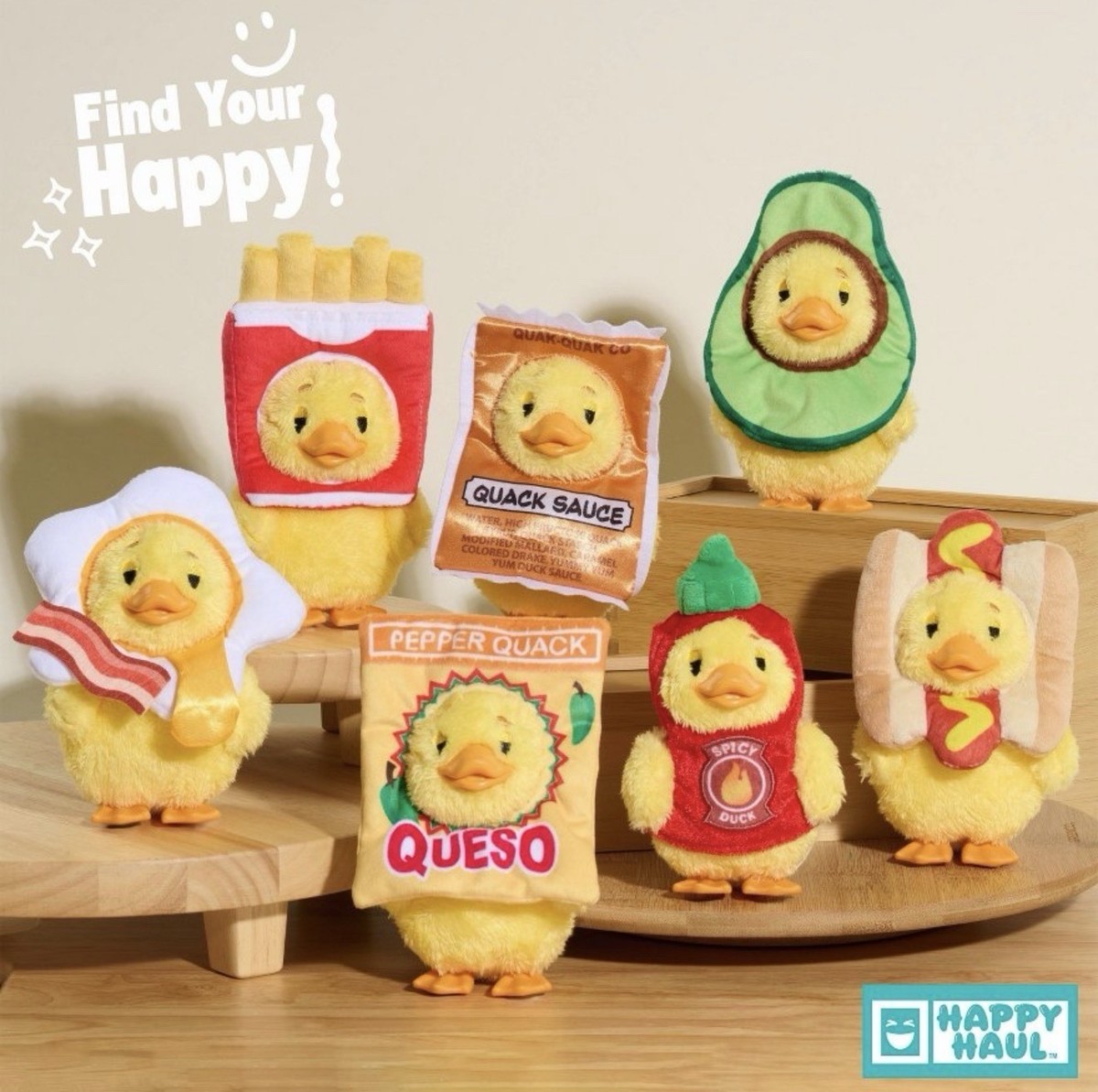 Happy Haul Duckalooz Snack Quack Plush Duck Clip-On Blind Box 5