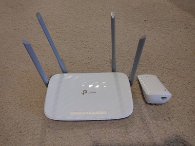 TP-Link Archer A54 AC1200 Dual Band WiFi 5 Router + TP-Link Wifi Extender AC750