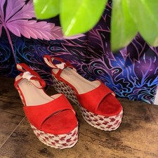Women Espadrilles Closed Toe Ankle Strap Comfortable Platform Wedge Sandals