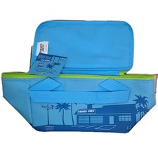 Trader Joe's 1 Mini Insulated Bag Teal BLUE LUNCH Tote Ships Today New Arrival