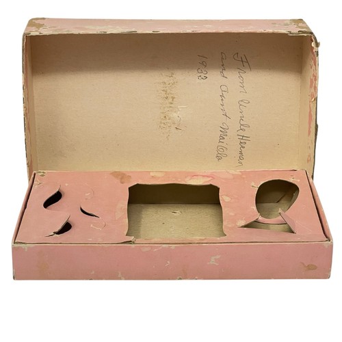 Vintage 1933 rosa Baby Waschtisch Set mit Originalkarton - Bild 9 von 12