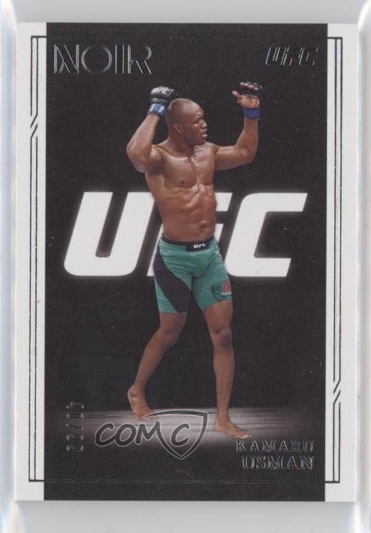 2021 Panini Chronicles UFC Noir 40/99 Kamaru Usman #338 0pr2