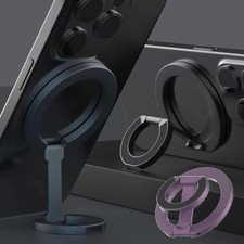 Double-sided for MagSafe Phone Stand Magnetic Ring Holder Kickstand for iPhone