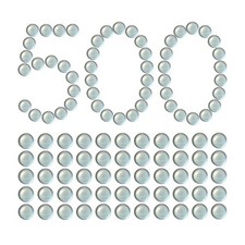 Kampfit 3/8 Inch Clear Glass Marbles Slingshot Ammo Balls, 500 Qty