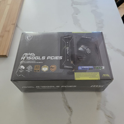 MSI MAG A750GLS PCIE5 750W 80 PLUS Gold ATX 3.1 Ready Modular PSU *Quiet Mode*