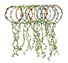 10 PCS Flowers Crown Floral Garland Headband Rose Flower Wreath For ZHH-10