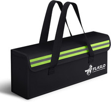 FLASLD E-Bike Battery Safe Bag Explosionproof - Large Capacity Fireproof Lipo Ba