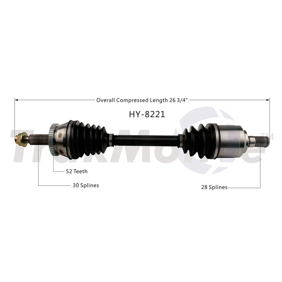 2 ejes delanteros Surtrack CV para Hyundai Santa Fe Sport 2013-2016 Foto 4 de 4
