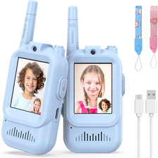 Walkie Talkies for Kids Pack of 2, Rechargeable Long Range Two Way Radios Toys f
