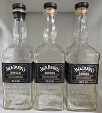3x leere Jack Daniel&rsquo;s Bonded, 50% 70cl