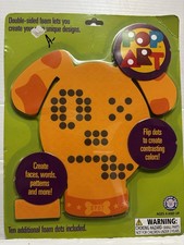 Hog Wild Pop Art Sit Spot Dog Foam Toy NEW 9  Create Faces Words Extra Dots Rare