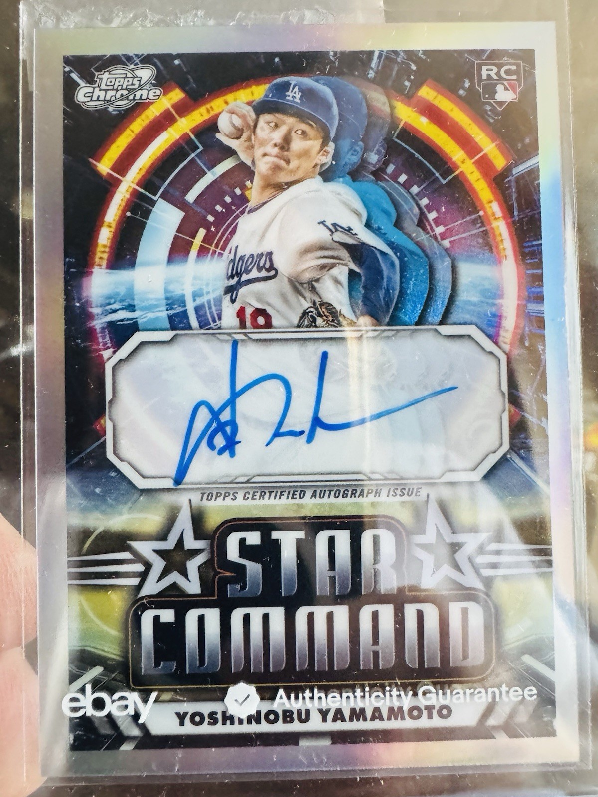 🔥2024 Topps Cosmic Chrome Star Command Yoshinobu Yamamoto On Card Auto RC🔥